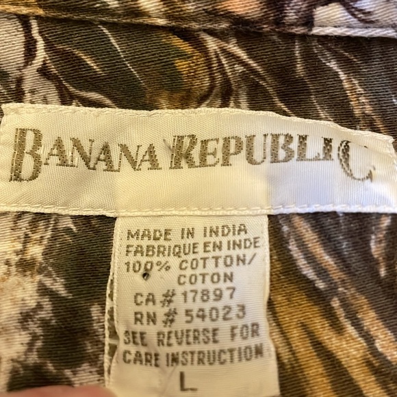 Vintage Banana Republic Country Scene Large Mens Shirt - Picture 6 of 6